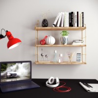 Suport bucătărie Hanah Home 3lu Duvar Rafi Kitaplik imaginea #4 — magazin online Desire.md