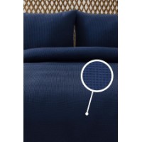 Cuvertura L'Essentiel Waffle Navy Blue imaginea #2 — magazin online Desire.md
