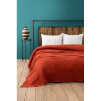 Cuvertura L'Essentiel Muslin Tile Red