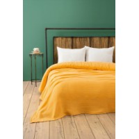 Cuvertura L'Essentiel Muslin Yellow 220x250cm