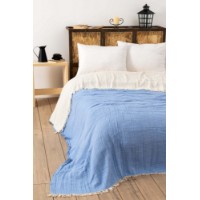Cuvertura L'Essentiel Muslin Light Blue