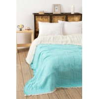 Cuvertura L'Essentiel Muslin Turquoise