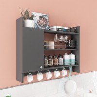 Настенные полки Hanah Home Knerr Anthracite