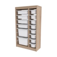 Etajeră pentru jucarii Hanah Home Montana Xs 2D4N8U Sonomo White imaginea #5 — magazin online Desire.md