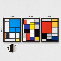 Set de 3 picturi Wallity 3SC UN3219929 35x45cm imaginea #4 — magazin online Desire.md