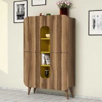 Dulăpior Hanah Home Mine Walnut Yellow imaginea #2 — magazin online Desire.md