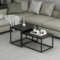 Набор журнальных столиков Hanah Home Leka Black
