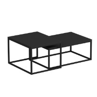 Набор журнальных столиков Hanah Home Leka Black фото №3 — интернет-магазин Desire.md