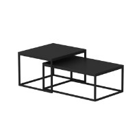 Набор журнальных столиков Hanah Home Leka Black фото №5 — интернет-магазин Desire.md