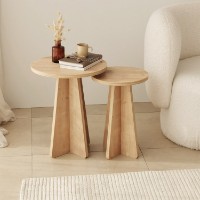 Набор журнальных столиков Hanah Home Mushroom Sapphire Oak