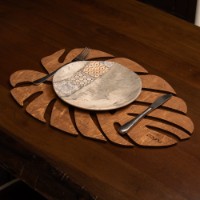 Салфетки для сервировки стола Hermia Monstera Walnut фото №2 — интернет-магазин Desire.md