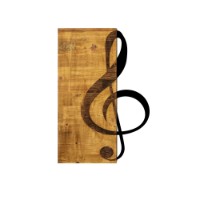 Panou decorativ Wallity Treble Clef imaginea #2 — magazin online Desire.md
