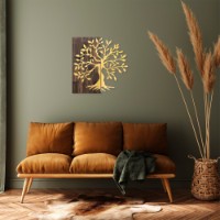 Panou decorativ Wallity Tree Gold