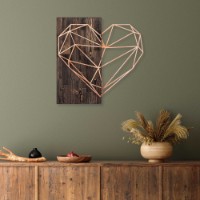 Декоративное панно Wallity Heart Copper
