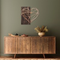 Panou decorativ Wallity Heart Copper imaginea #2 — magazin online Desire.md