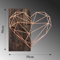 Panou decorativ Wallity Heart Copper imaginea #7 — magazin online Desire.md