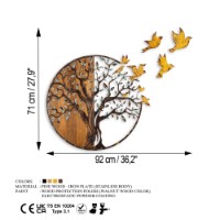 Panou decorativ Wallity Tree And Birds 322-A imaginea #8 — magazin online Desire.md