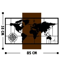 Panou decorativ Wallity World Map With Compass imaginea #3 — magazin online Desire.md