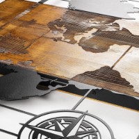 Panou decorativ Wallity World Map With Compass imaginea #4 — magazin online Desire.md