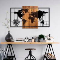 Panou decorativ Wallity World Map 1-L imaginea #2 — magazin online Desire.md