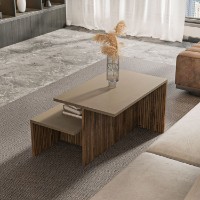 Набор журнальных столиков Hanah Home Twins Taupe Oak фото №3 — интернет-магазин Desire.md