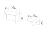 Set de măsuțe de cafea Hanah Home Twins Travertine imaginea #5 — magazin online Desire.md