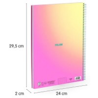 Caiet Milan A4/90p Sunset Pink (57143E90SNP) imaginea #2 — magazin online Desire.md