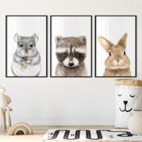 Pictură ArtShop Cute Animals Triptych 40x60cm (SET547-M-PL)
