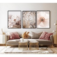 Картина ArtShop Delicate Flower Arrangement Triptych 30x45cm (SET319-L)