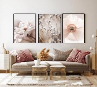 Pictură ArtShop Delicate Flower Arrangement Triptych 60x90cm (SET319-MM-L)