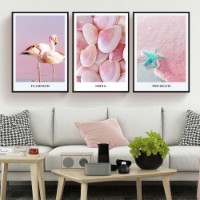 Картина ArtShop Flamingo-Shells-Beach Triptych 40x60cm (SET124-M-L)