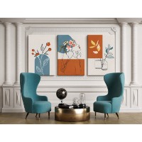Картина ArtShop Girl With Flowers in Scandinavian Style Triptych 40x60cm (SET453-XL)