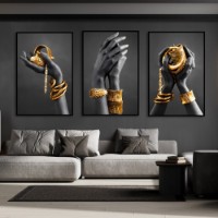 Pictură ArtShop Gold Jewelry Triptych 60x90cm (SET452-MM-L)