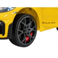 Mașinuța electrica KidsCar Porsche 718 Spyder RS Yellow (DK-CA003) imaginea #9 — magazin online Desire.md