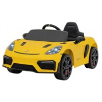 Mașinuța electrica KidsCar Porsche 718 Spyder RS Yellow (DK-CA003)