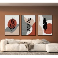 Pictură ArtShop Leaves in Boho Style Triptych 60x90cm (SET378-MM-L)