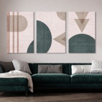 Pictură ArtShop Lines & Triangles Triptych 30x45cm (SET376)