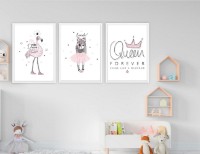Pictură ArtShop Minimalism For Girls Triptych 40x60cm (SET145-M-L)