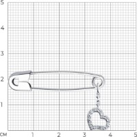 Brosa SOLOVOV JEWELRY 94040017 1,44g imaginea #2 — magazin online Desire.md