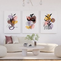 Картина ArtShop Minimalist Leaves Triptych 30x45cm (SET375)