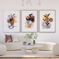 Pictură ArtShop Minimalist Leaves Triptych 60x90cm (SET375-MM-L)