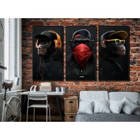 Картина ArtShop Modern Monkeys Triptych 40x80cm (SET171-L-L)