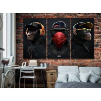 Pictură ArtShop Modern Monkeys Triptych 40x80cm (SET171-L-PL)