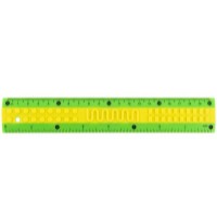 Riglă Kite Classic 20cm Green/Yellow (K-1268-3)