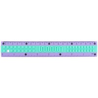 Riglă Kite Classic 20cm Purple/Green (K-1268-2)