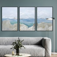 Pictură ArtShop The Sea in Abstract Style Triptych 60x90cm (SET571-LL-L)