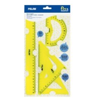 Set de rigle Milan 4pcs Yellow (359801Y)