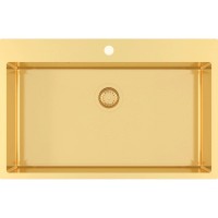 Chiuvetă de bucătărie Aquasanita Helika Aira Air100M-G (Gold) imaginea #1 — magazin online Desire.md