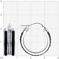 Cercei SOLOVOV JEWELRY 94-120-01814-1 8,97g imaginea #2 — magazin online Desire.md