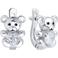 Cercei SOLOVOV JEWELRY 94-120-02321-1 2,89g imaginea #4 — magazin online Desire.md